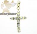 Ladies 14k yellow gold diamond cross 1.00ct
