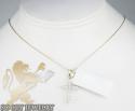 Ladies 14k yellow gold diamond cross 1.00ct
