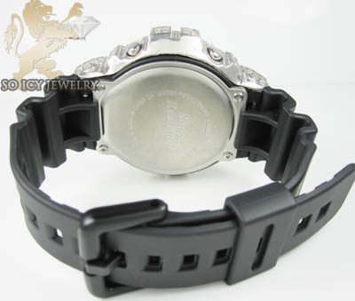 Mens multi color diamond g-shock watch 4.00ct