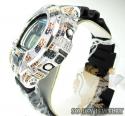 Mens multi color diamond g-shock watch 4.00ct