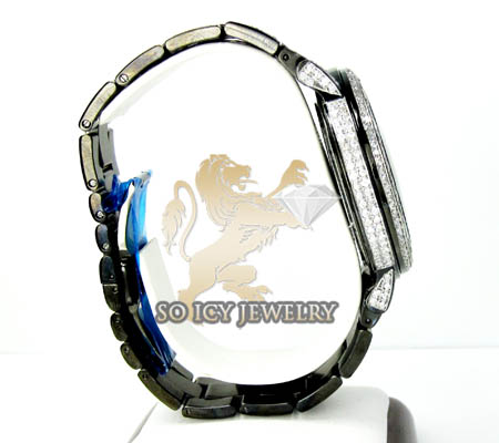 Diamond gucci g watch black stainless steel 9.00ct