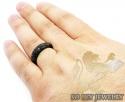 10k black gold black diamond pave fashion ring 1.25ct