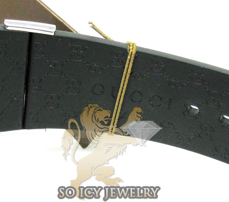 Mens black diamond full case igucci digital watch 5.00ct