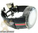 Mens black diamond full case igucci digital watch 5.00ct