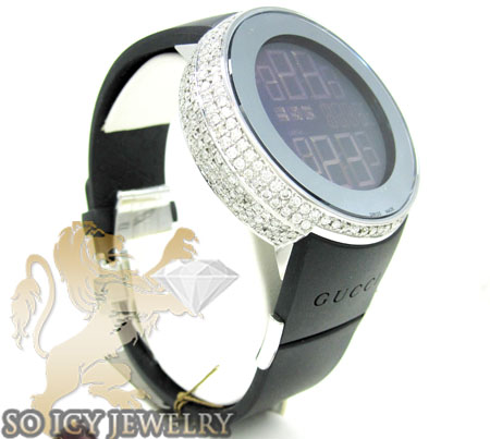 Mens diamond full case igucci digital watch 5.00ct - Image 2