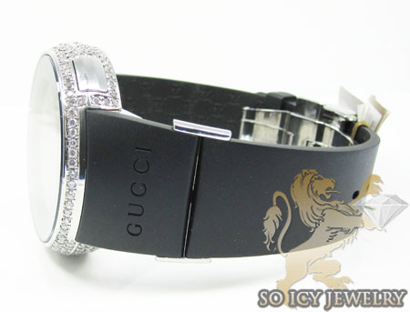 Mens diamond full case igucci digital watch 5.00ct