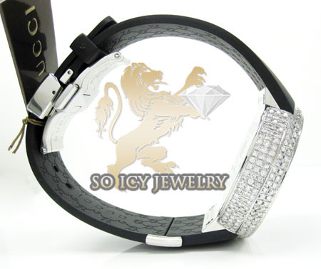 Mens diamond full case igucci digital watch 5.00ct