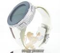 Mens diamond white igucci digital watch 6.50ct