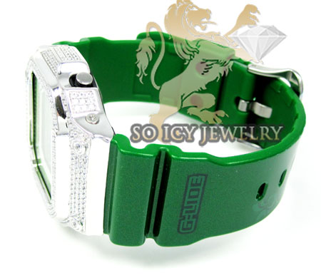 Mens cz g-lide green g-shock watch 4.00ct - Image 3