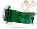 Mens cz g-lide green g-shock watch 4.00ct