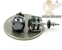 14k black gold black diamond studs 6.00ct