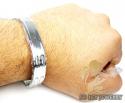 White stainless steel box link bracelet