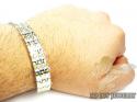 Two tone stainless steel multi-link design bracelet