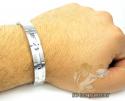 White stainless steel multi-link  bracelet