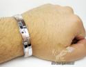 White & rose stainless steel fasion bracelet