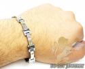 Two tone stainless steel fashion  bracelet