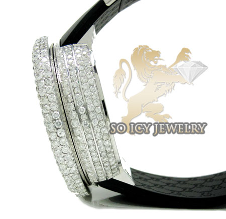 Mens diamond igucci digital full case big bezel watch 12.50ct