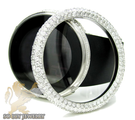 Mens diamond igucci digital full case big bezel watch 12.50ct