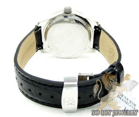 Techno com kc diamond black enamel white stainless steel watch 0.50ct - Image 4