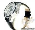 Techno com kc diamond black enamel white stainless steel watch 0.50ct