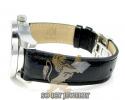 Techno com kc diamond black enamel white stainless steel watch 0.50ct