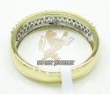 Mens 14k yellow gold round diamond wedding band 1.00ct