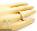 Mens 14k yellow gold round diamond wedding band 1.00ct
