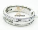 Ladies 14k white gold round diamond wedding band 0.85ct