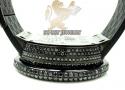 Mens black diamond igucci digital full case big bezel watch 13.00ct