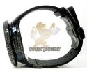 Mens black diamond igucci digital full case big bezel watch 13.00ct