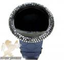 Mens black diamond igucci digital big bezel watch 11.00ct