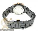 1.25ct ladies aqua master diamond watch rose & black ceramic