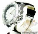 Mens techno com by kc diamond big bezel watch 2.00ct
