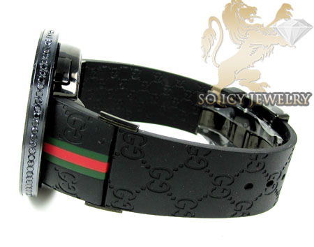 Mens black diamond igucci digital watch 6.00ct - Image 4
