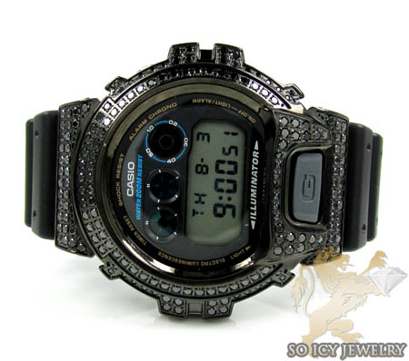 Mens black cz dw-6900 black g-shock watch 3.00ct - Image 2