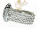 Mens white cz dw-6900 g-shock watch full ice 15.00ct