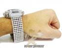 Mens white cz dw-6900 g-shock watch full ice 15.00ct