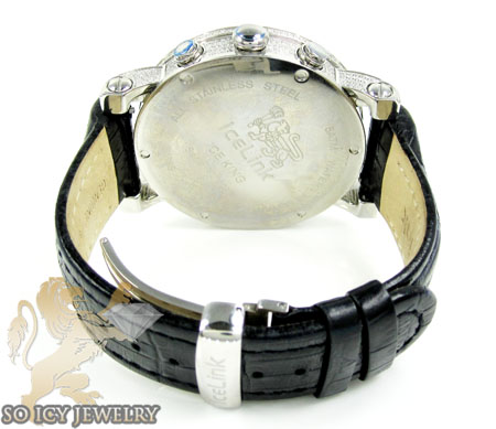 Diamond icelink ice king mens watch 5.50ct