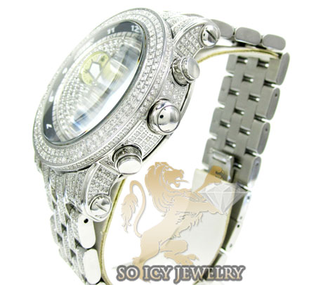 Diamond icelink ice bank mens watch 9.50ct - Image 2
