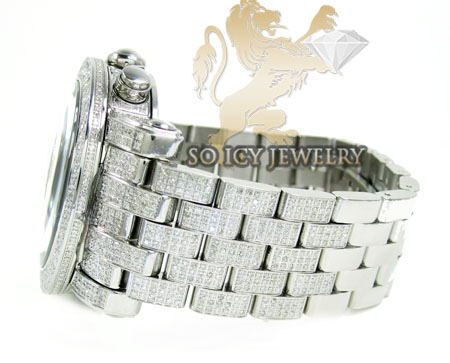 Diamond icelink ice bank mens watch 9.50ct - Image 4