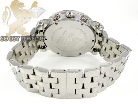 Diamond icelink ice bank mens watch 9.50ct