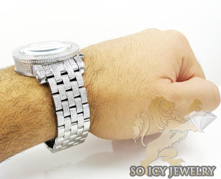 Diamond icelink ice bank mens watch 9.50ct - Image 6