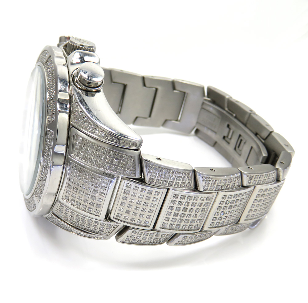 Diamond icelink aqua terra mens watch 7.00ct