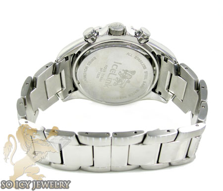 Diamond icelink aqua terra mens watch 7.00ct