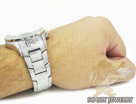 Diamond icelink aqua terra mens watch 7.00ct