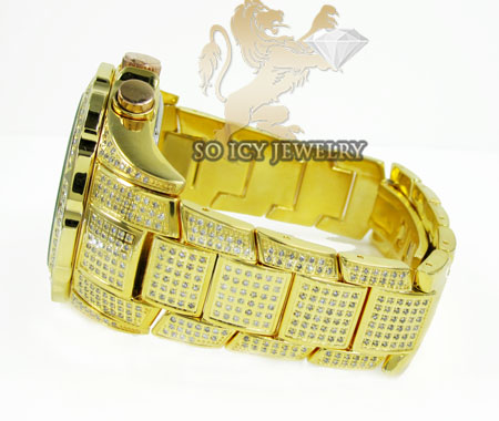 Diamond yellow icelink aqua terra mens watch 7.00ct - Image 3