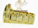 Diamond yellow icelink aqua terra mens watch 7.00ct
