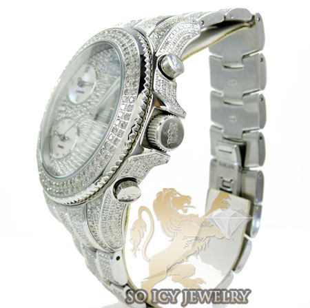 Diamond icelink marco polo fully iced mens watch 15.00ct