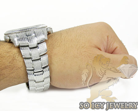 Diamond icelink marco polo fully iced mens watch 15.00ct - Image 7