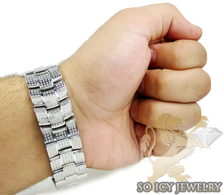 Diamond icelink marco polo fully iced mens watch 15.00ct - Image 9